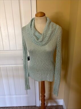 Light Mint Cowl Neck Women’s Sweater